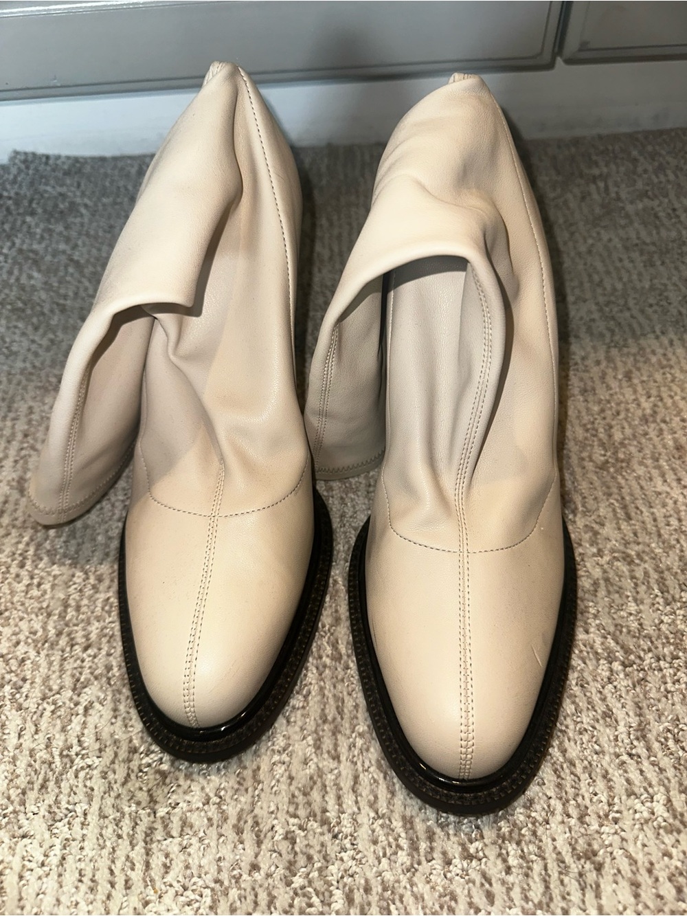 Stella McCartney 39 vegan leather sock boot